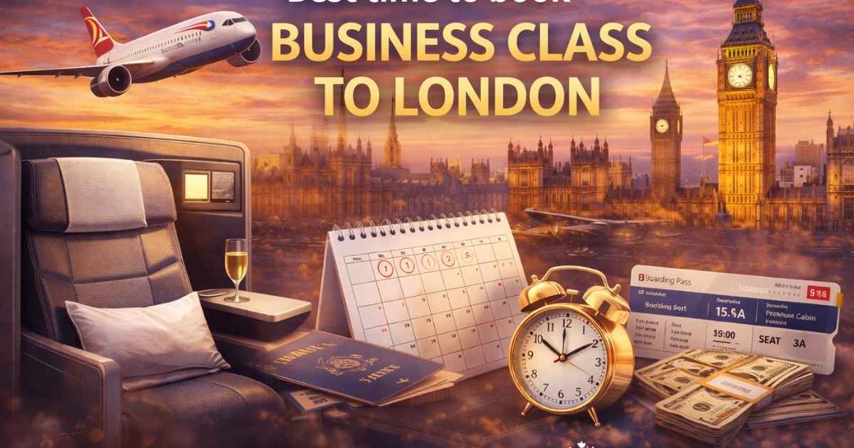 Best time to book business class to London